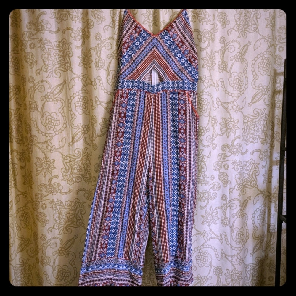 NWT Shinestar Cropped Jumpsuit Romper XL